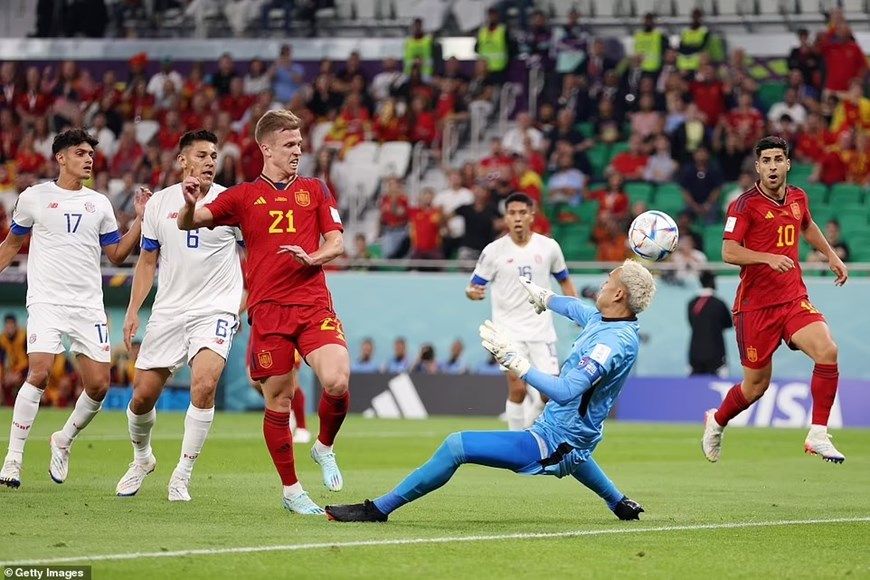 Tây Ban Nha thắng “huỷ diệt” Costa Rica 7-0