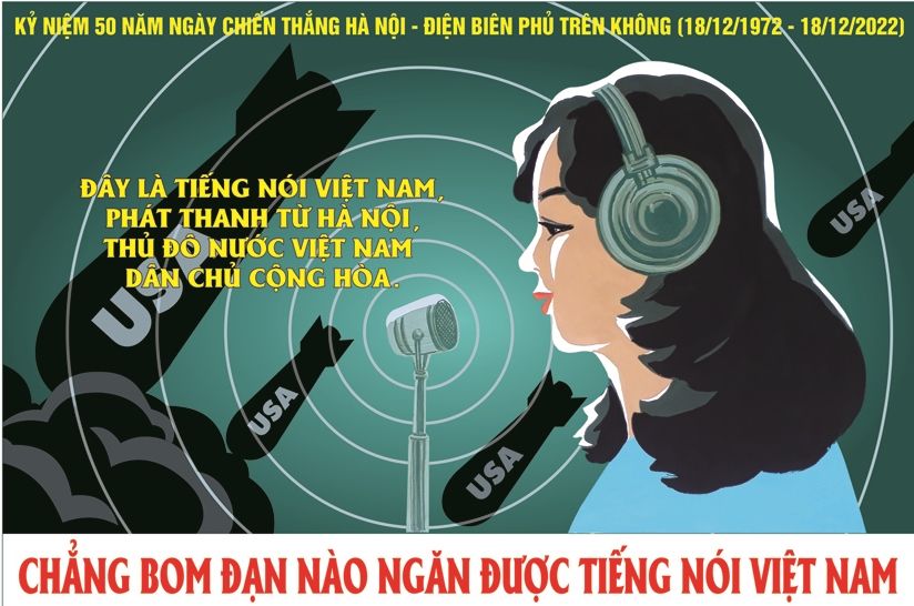 Chiêm ngưỡng tranh cổ động tuyên truyền kỷ niệm 50 năm Chiến thắng Hà Nội – Điện Biên Phủ trên không