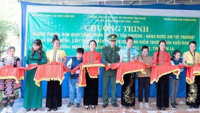 Bàn giao công trình “Bếp ăn yêu thương” cho học sinh vùng biên giới Sơn La