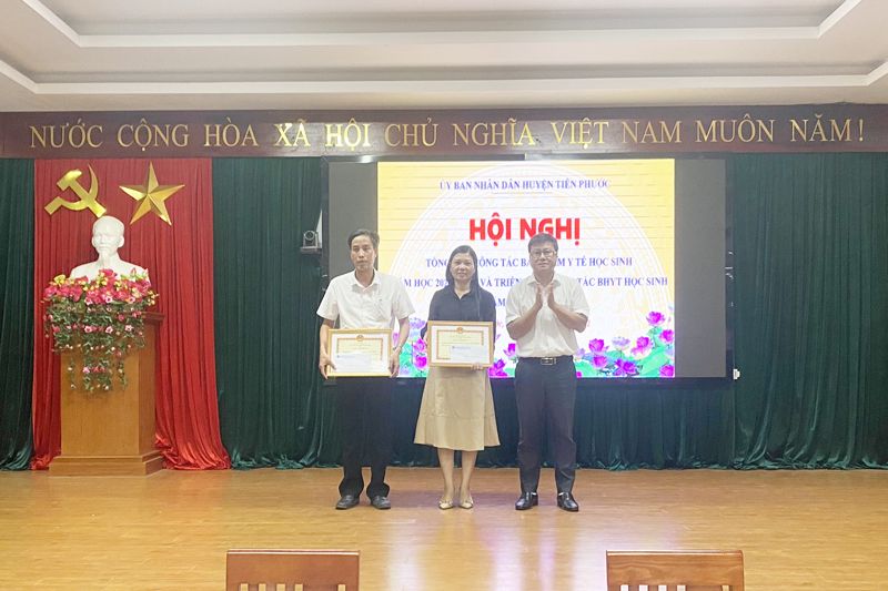 Huyện Tiên Phước (Quảng Nam): Phấn đấu 100% học sinh tham gia BHYT