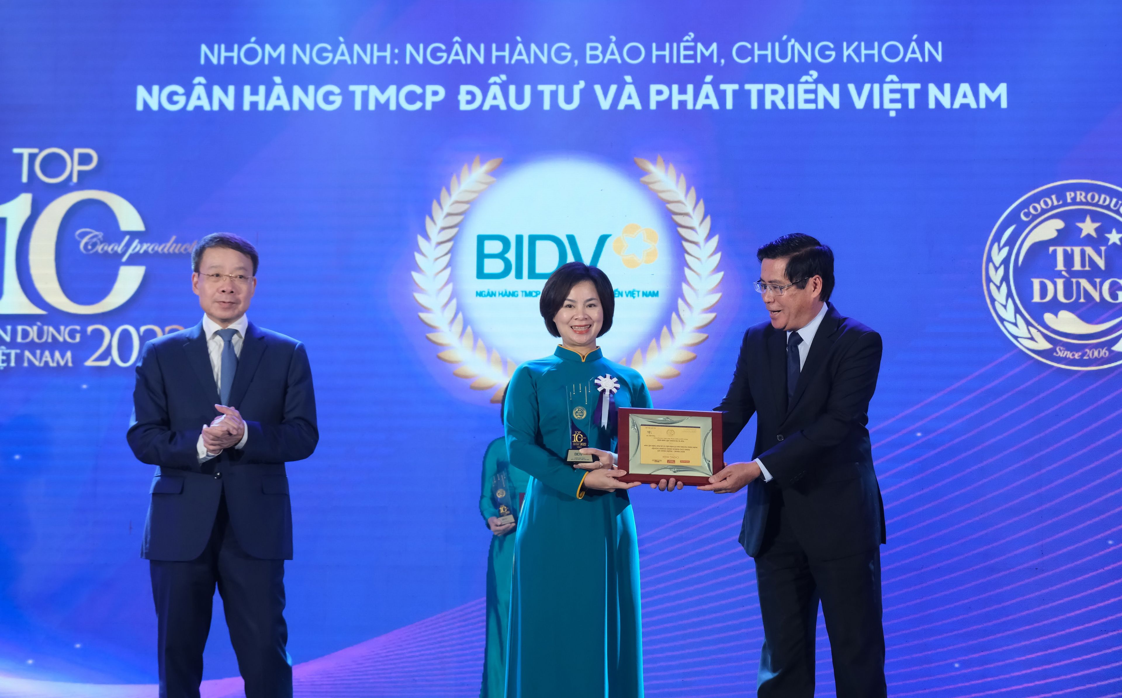 2 sản phẩm của BIDV nhận giải thưởng Tin Dùng Việt Nam 2022