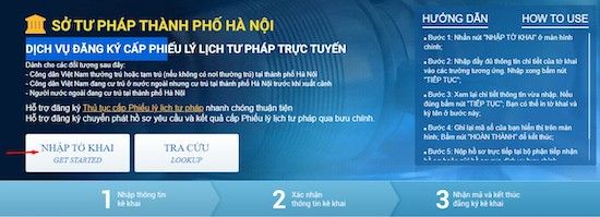 Hà Nội cấp Phiếu lý lịch tư pháp qua dịch vụ công trực tuyến từ ngày 01/01