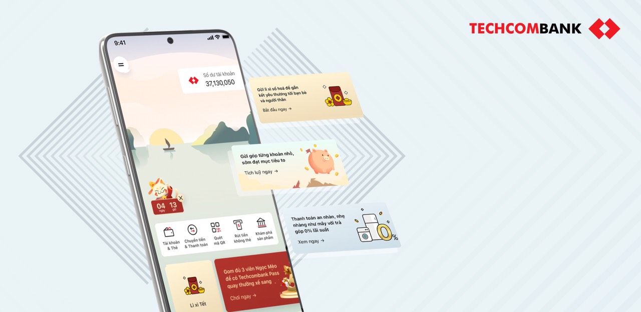 Ứng dụng Ngân hàng Techcombank Mobile đạt nhiều giải thưởng danh giá từ các tổ chức quốc tế