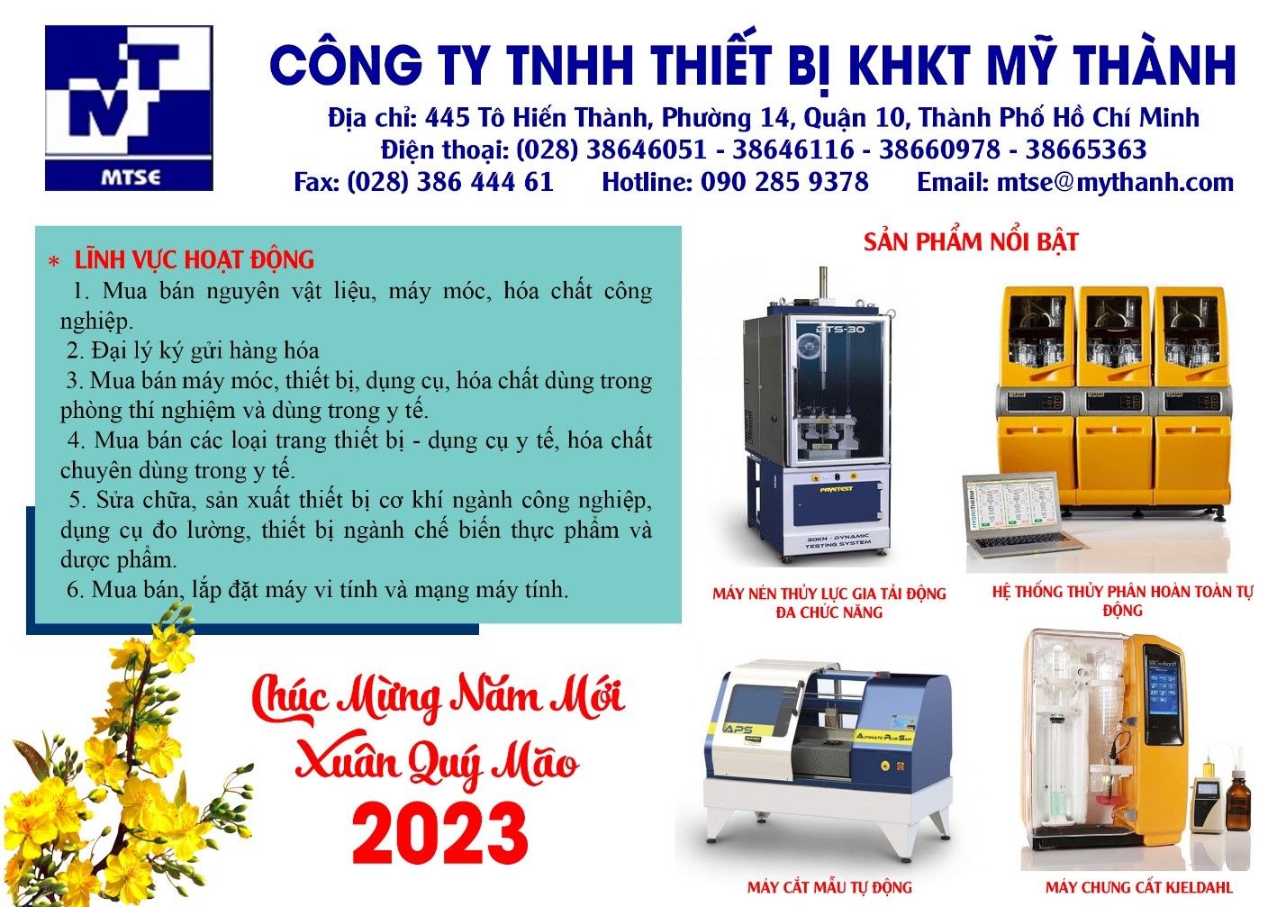 Công ty TNHH thiết bị KHKT Mỹ Thành