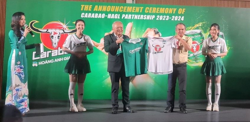 Carabao chính thức trở thành nhà tài trợ chính của CLB HAGL trong mùa giải 2023-2024