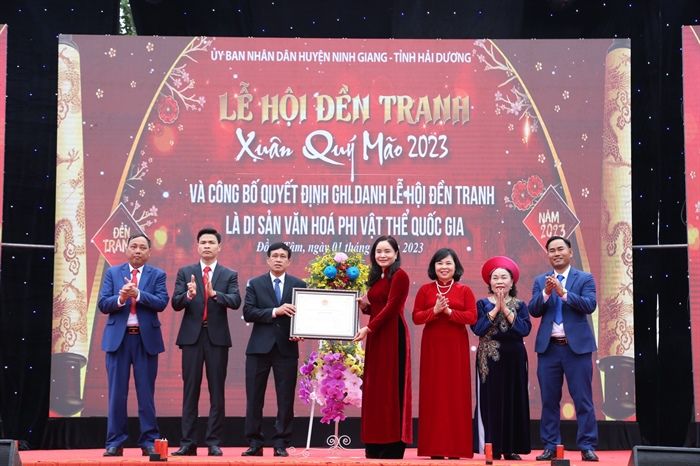 Lễ hội đền Tranh là Di sản văn hóa phi vật thể quốc gia