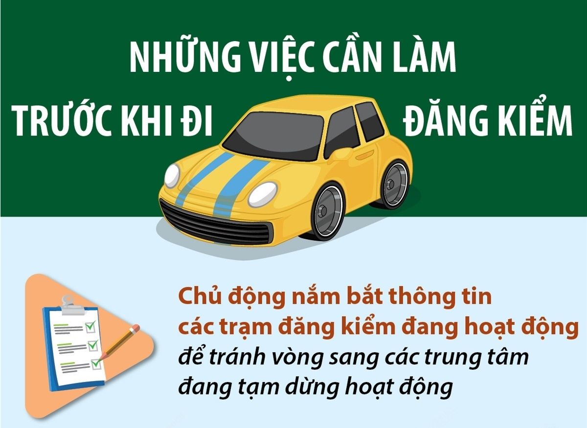 Những việc cần làm trước khi đi đăng kiểm