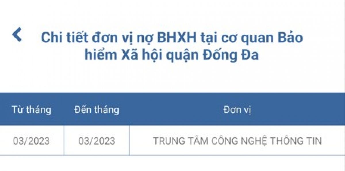 Bổ sung tính năng hiển thị thời gian chưa đóng BHXH, BHTN trên ứng dụng VssID