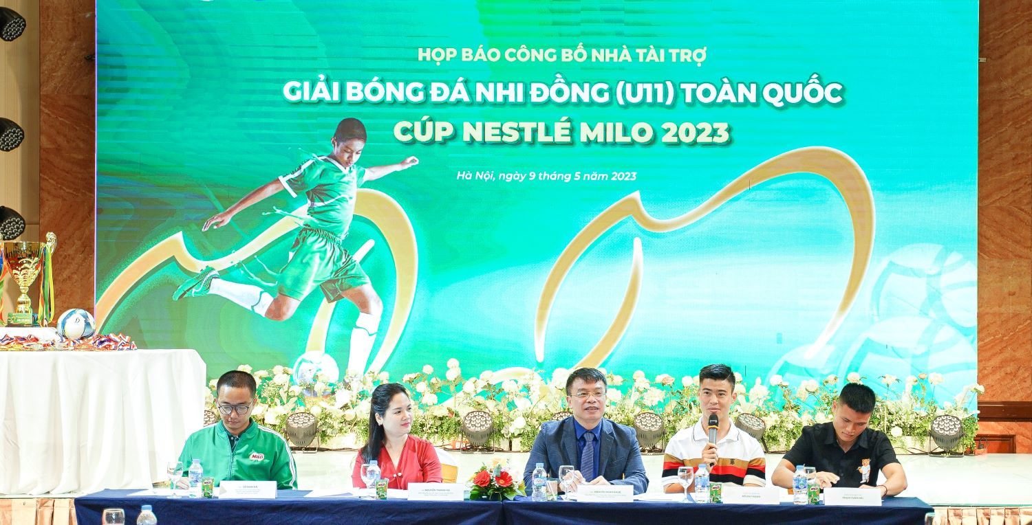 50 đội tranh tài ở Giải Bóng đá Nhi đồng toàn quốc - Cúp Nestlé Milo 2023