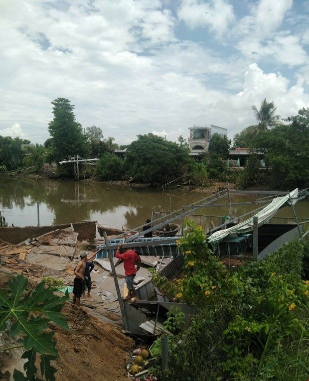 An Giang: Liên tiếp xảy ra sạt lở bờ kênh, rạch