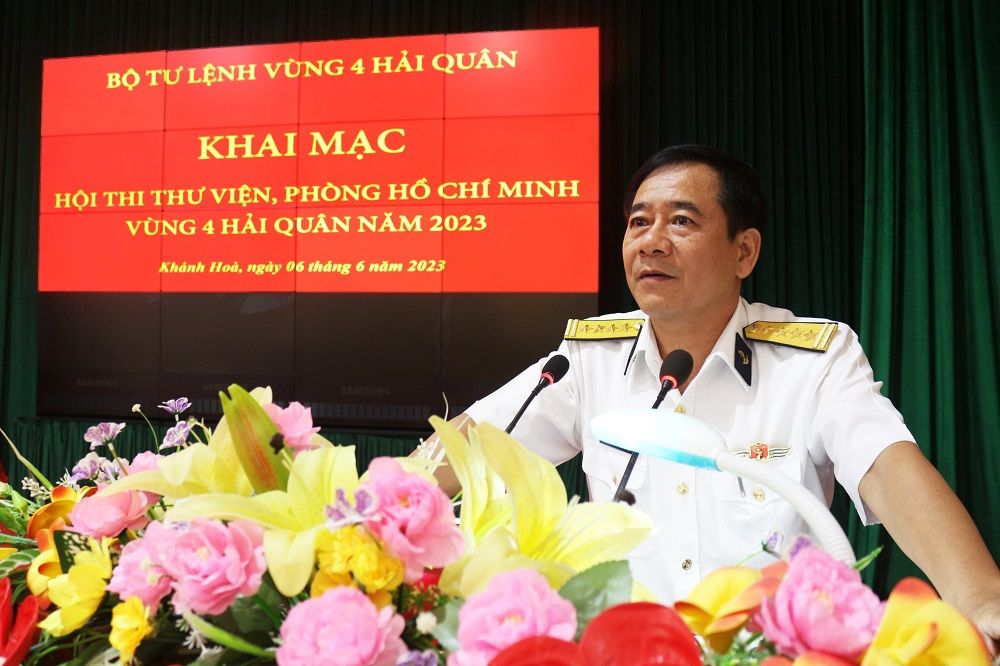  Vùng 4 hải quân khai mạc Hội thi thư viện năm 2023