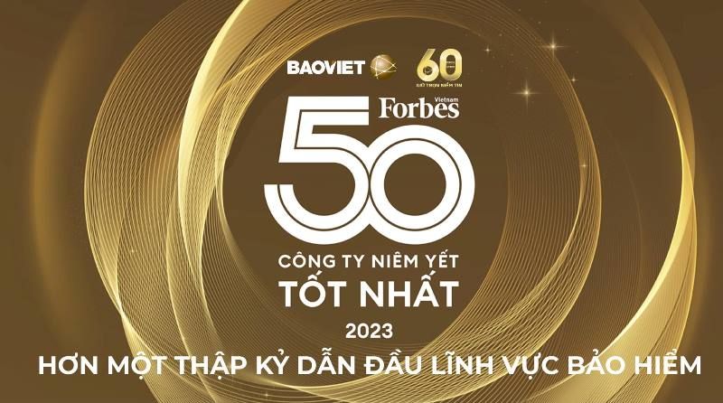 Bảo Việt liên tục trong “Danh sách 50 công ty niêm yết tốt nhất” của Forbes