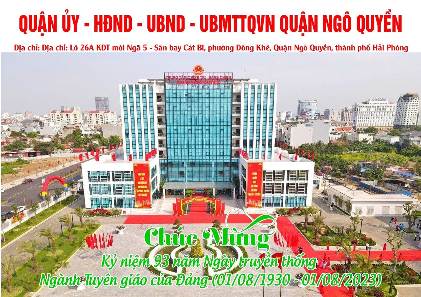 Quận Ngô Quyền (Hải Phòng) chào mừng kỷ niệm 93 năm Ngày truyền thống ngành Tuyên giáo của Đảng