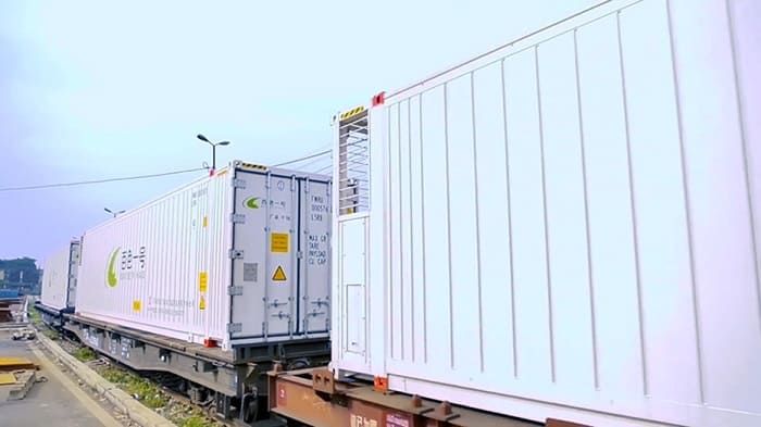 Khai trương đoàn tàu container lạnh Sóng Thần - Đồng Đăng