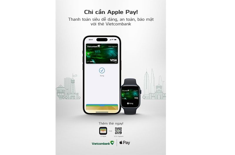 VCB giới thiệu Visa Apple Pay, phương thức thanh toán an toàn, bảo mật và riêng tư