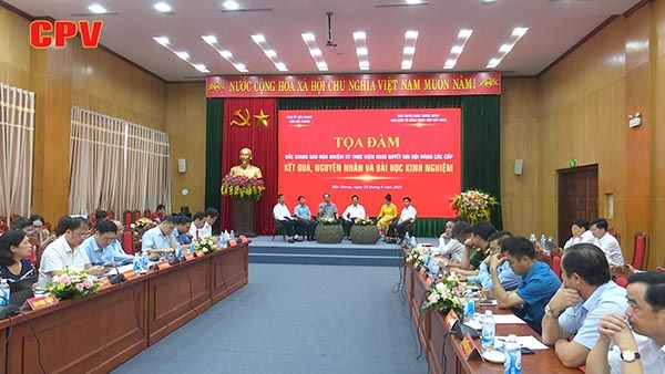 Tọa đàm "Bắc Giang sau nửa nhiệm kỳ thực hiện nghị quyết đại hội Đảng các cấp" (Phần 3)