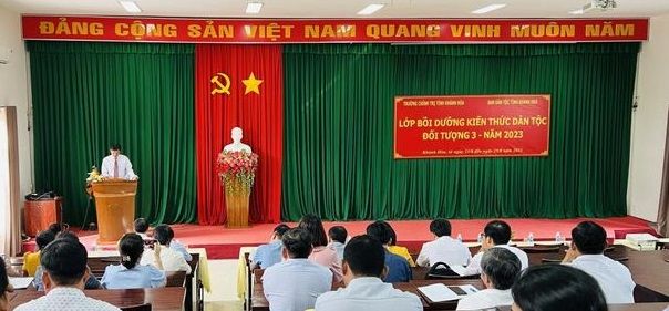 Khánh Hòa tổ chức Lớp bồi dưỡng kiến thức về công tác dân tộc 