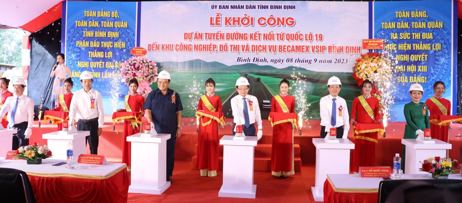 Khởi công đường kết nối quốc lộ 19 và khu công nghiệp Becamex VSIP