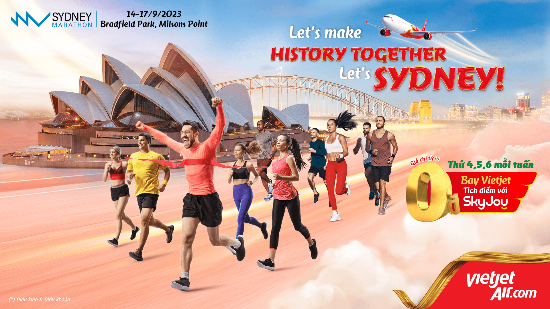 Bay cùng Vietjet, chạy cùng Sydney Marathon gây quỹ ủng hộ trẻ em, người khuyết tật