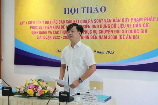 Đảm bảo tiến độ rà soát văn bản pháp luật triển khai Đề án 06