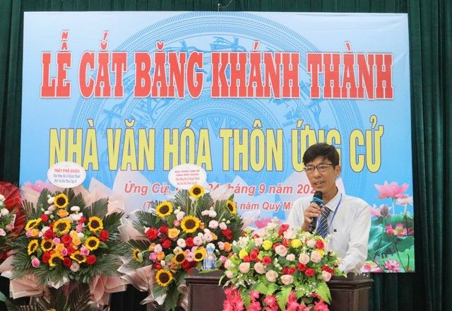 Khánh thành Nhà Văn hoá thôn Ứng Cử