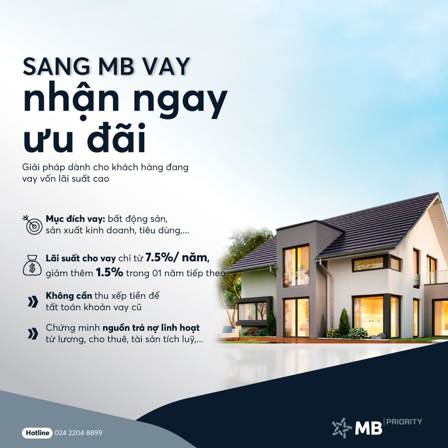 Sang MB Bank vay, nhận ngay ưu đãi