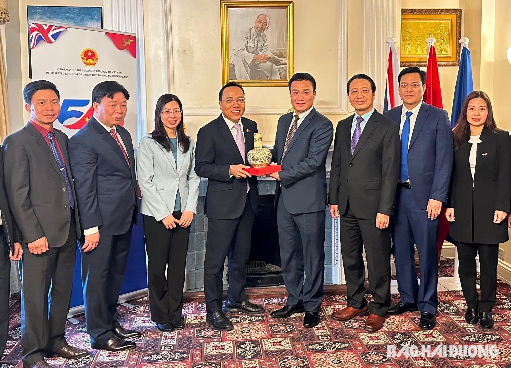 Hải Dương tham gia Diễn đàn kinh doanh và kết nối doanh nghiệp Việt - Anh