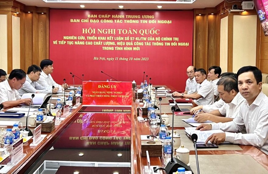 Trên 8.419 cán bộ, đảng viên, người lao động Agribank tham dự Hội nghị triển khai Kết luận số 57-KL/TW