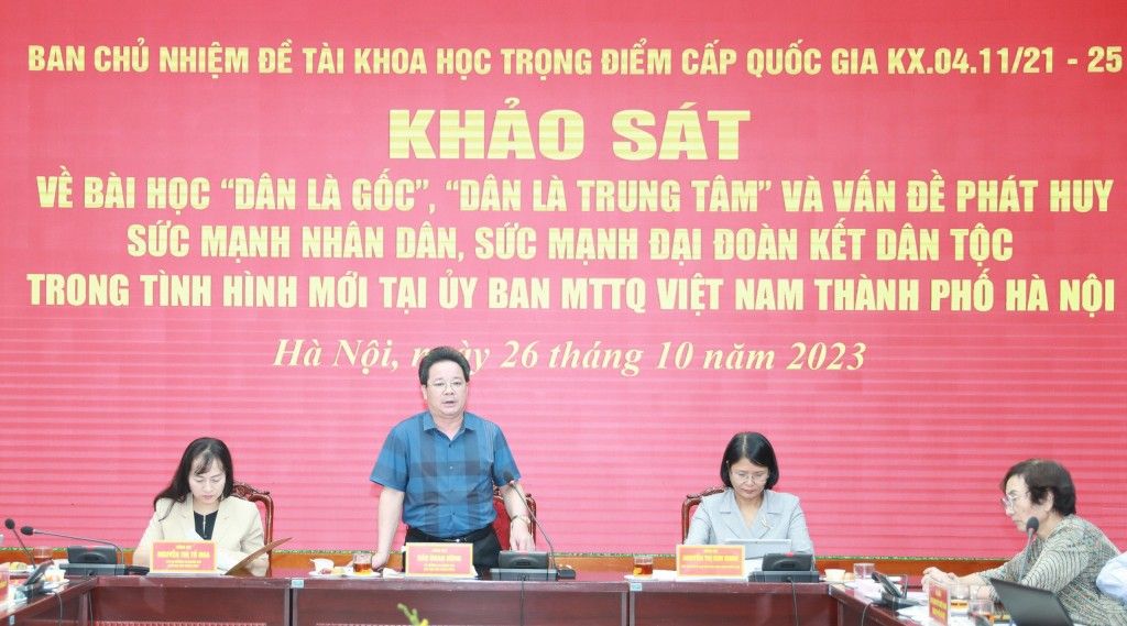 Lấy "dân là gốc", là trung tâm trong triển khai hoạt động Mặt trận