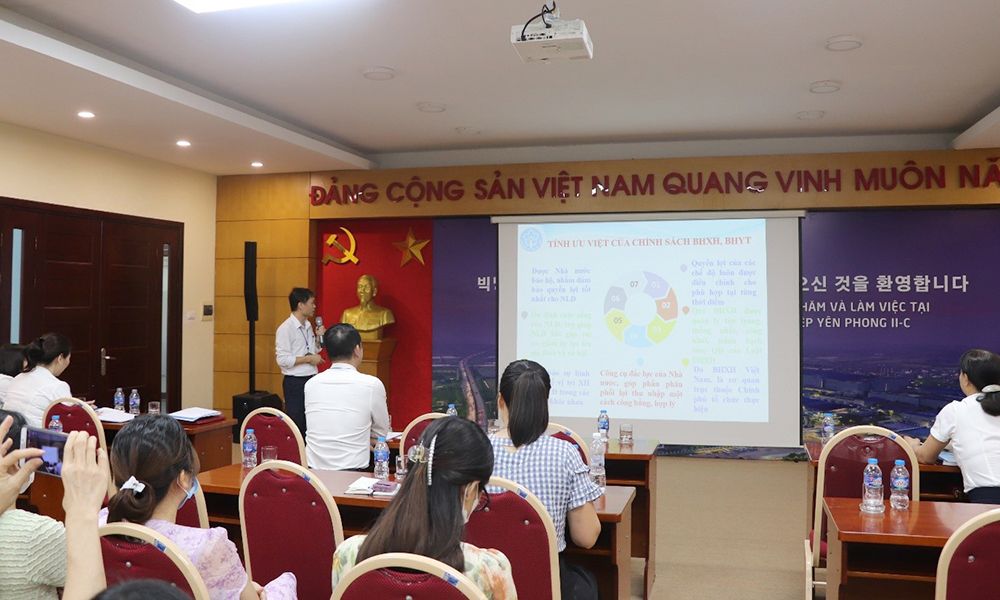 Bắc Ninh: Chú trọng quyền lợi BHXH, BHYT với người lao động tại các DN FDI