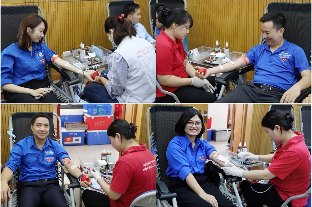 Đoàn viên thanh niên EVN tham gia hiến máu tình nguyện năm 2023