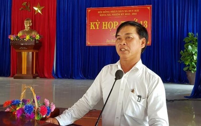 Kỷ luật khai trừ đảng với nguyên Chủ tịch UBND xã Duy Hải