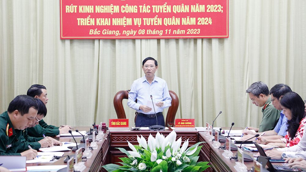Tỉnh Bắc Giang được giao tuyển chọn và gọi 2.800 công dân nhập ngũ