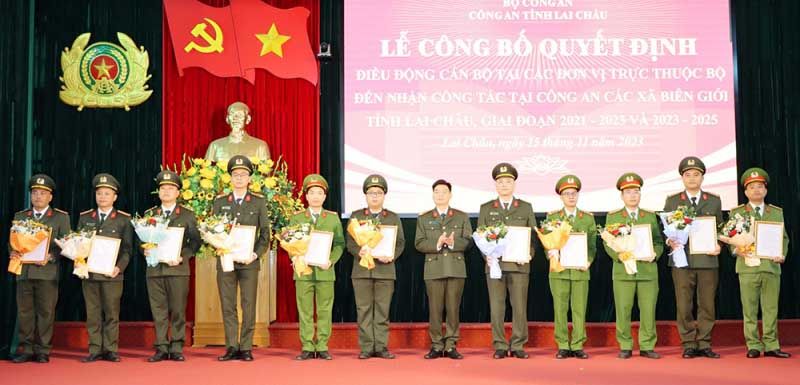 Lai Châu: Tiếp nhận 22 cán bộ cơ quan Bộ Công an tăng cường Công an xã biên giới