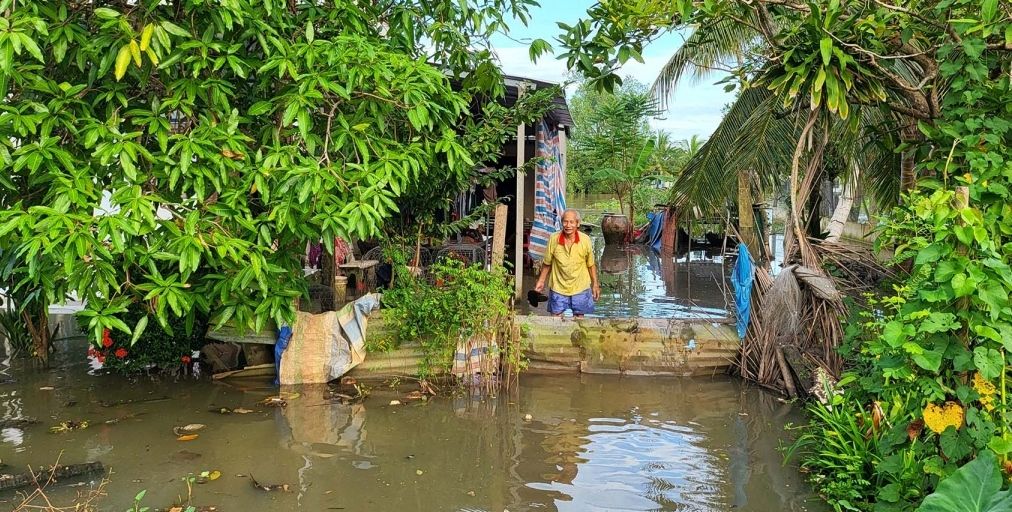 Hậu Giang đề phòng ngập cục bộ do triều cường, mưa dông