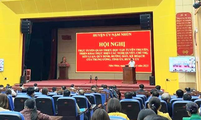 Huyện ủy Nậm Nhùn (Lai Châu): Quán triệt, triển khai các văn bản của Trung ương