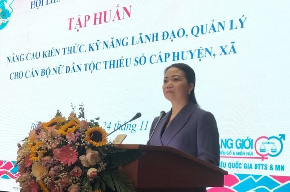 Bắc Giang: Trang bị kỹ năng lãnh đạo, quản lý cho cán bộ nữ người dân tộc thiểu số 