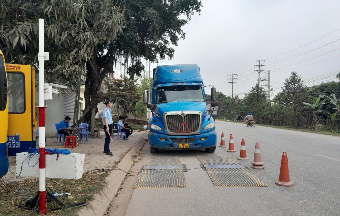 Bắc Ninh: Tăng cường phối hợp trong công tác kiểm soát tải trọng xe trên các tuyến đường bộ