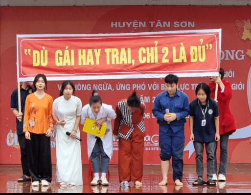 Huyện Tân Sơn: Sôi nổi Lễ phát động hưởng ứng tháng hành động vì Bình đẳng giới