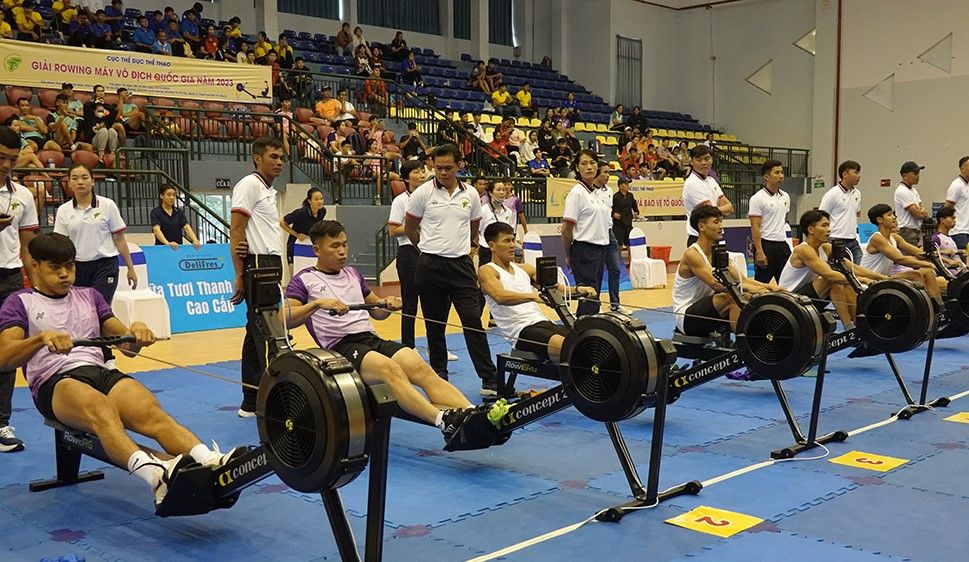 116 vận động viên tranh tài tại Giải Rowing máy vô địch Quốc gia năm 2023