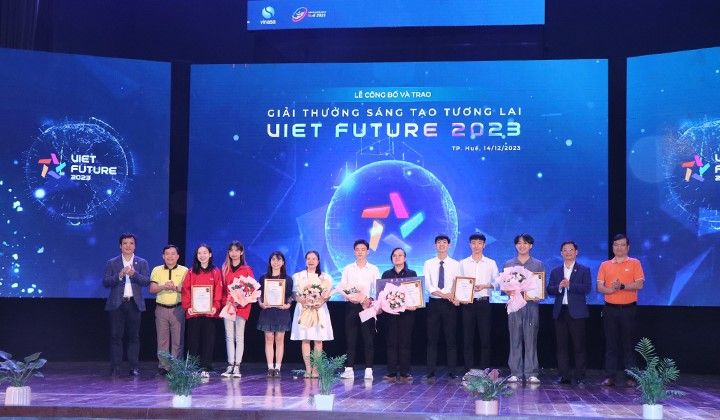 Trao Giải thưởng Sáng tạo tương lai 2023 cho 20 dự án khởi nghiệp đổi mới sáng tạo của sinh viên