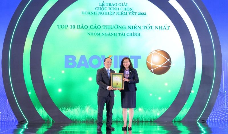 Bảo Việt (BVH) dẫn đầu tại cuộc bình chọn Doanh nghiệp niêm yết 2023