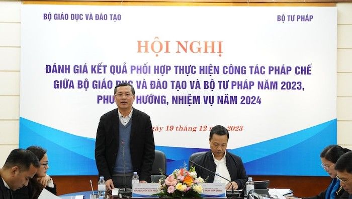 Tăng cường phối hợp thực hiện công tác pháp chế giữa Bộ GD&ĐT và Bộ Tư pháp