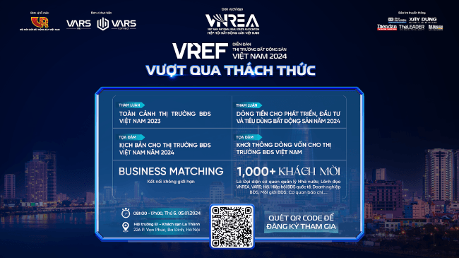 Sắp diễn ra Diễn đàn thị trường bất động sản Việt Nam 2024 (VREF 2024)