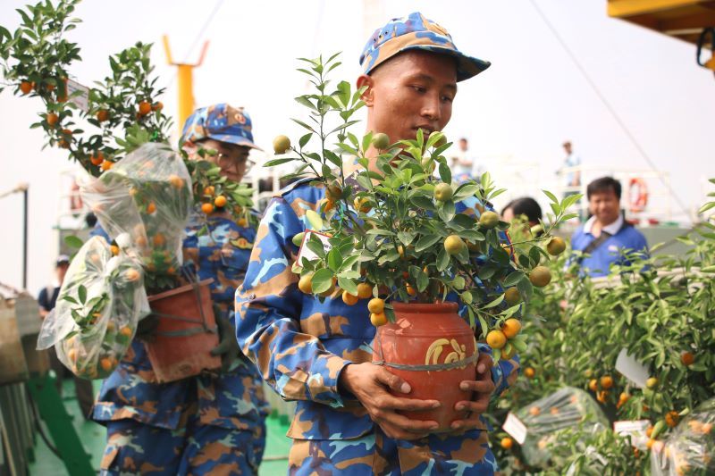 Sẵn sàng “mang Tết” đến các nhà giàn DK1