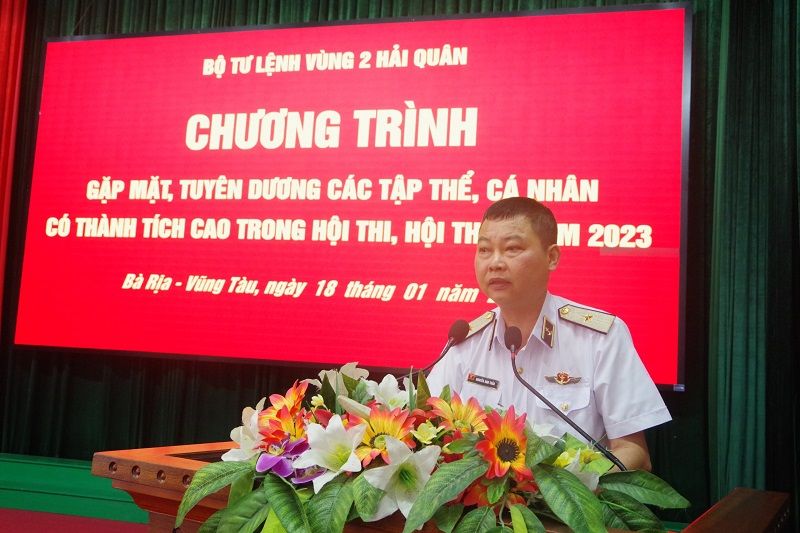 Vùng 2 Hải quân tuyên dương tập thể, cá nhân có thành tích cao trong hội thi, hội thao năm 2023