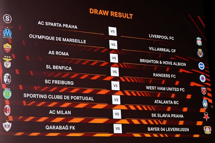 Kết quả bốc thăm chia bảng Vòng 1/8 Europa League