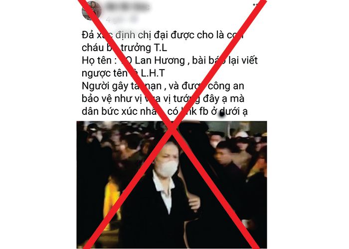 Phạt 7,5 triệu đồng người đăng sai sự thật về nữ tài xế vi phạm nồng độ cồn ở Hà Nội