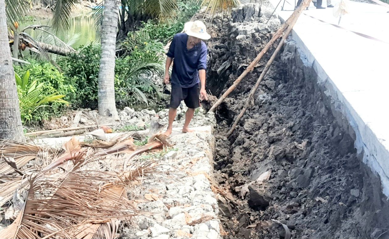 Bạc Liêu: Sụt lún gây ảnh hưởng lớn đến đời sống sản xuất của người dân