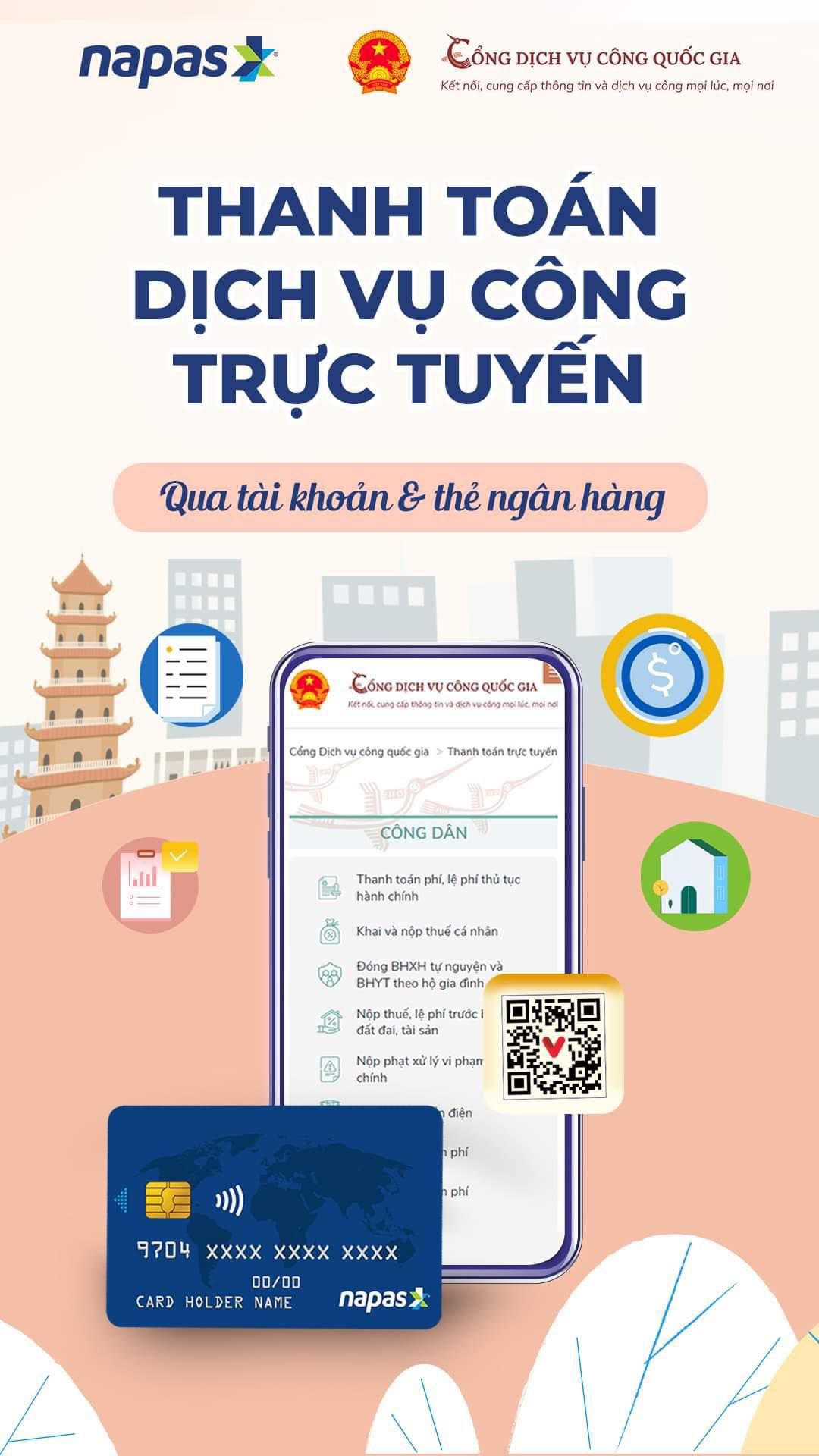 Nhiều phương thức thanh toán điện tử khi thanh toán dịch vụ công trực tuyến